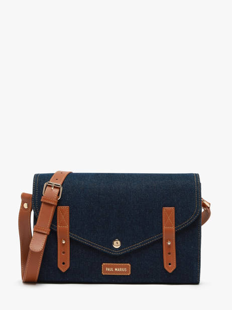 Cross Body Tas Denim Brut Paul marius Blauw denim brut INDISDEB